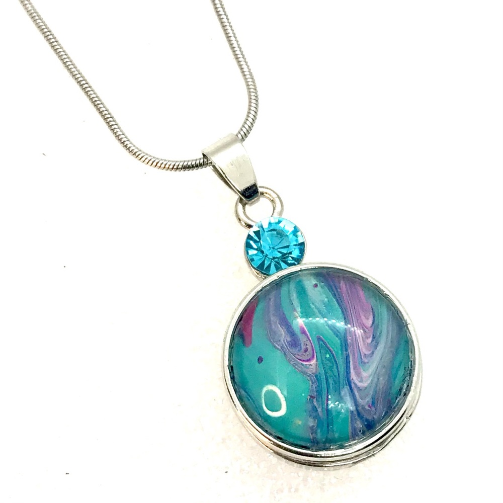 Necklace 20mm Snap Jewelry Stainless Steel SN20 display
